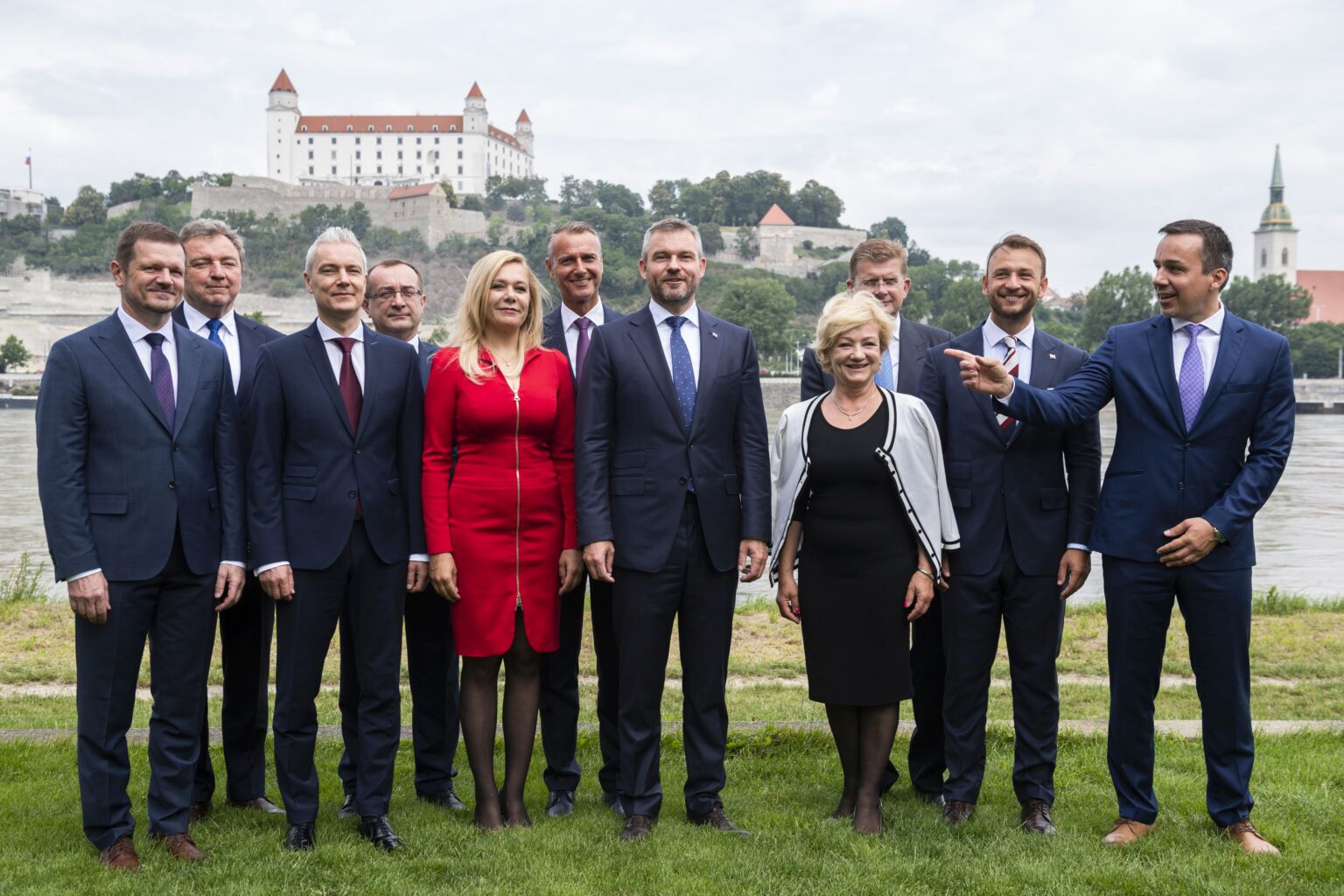 Desať poslancov Národnej rady (NR) SR za Smer-SD sa pridáva k projektu Petra Pellegriniho Bratislava. 16. júna 2020. Foto: TASR/Jaroslav Novák