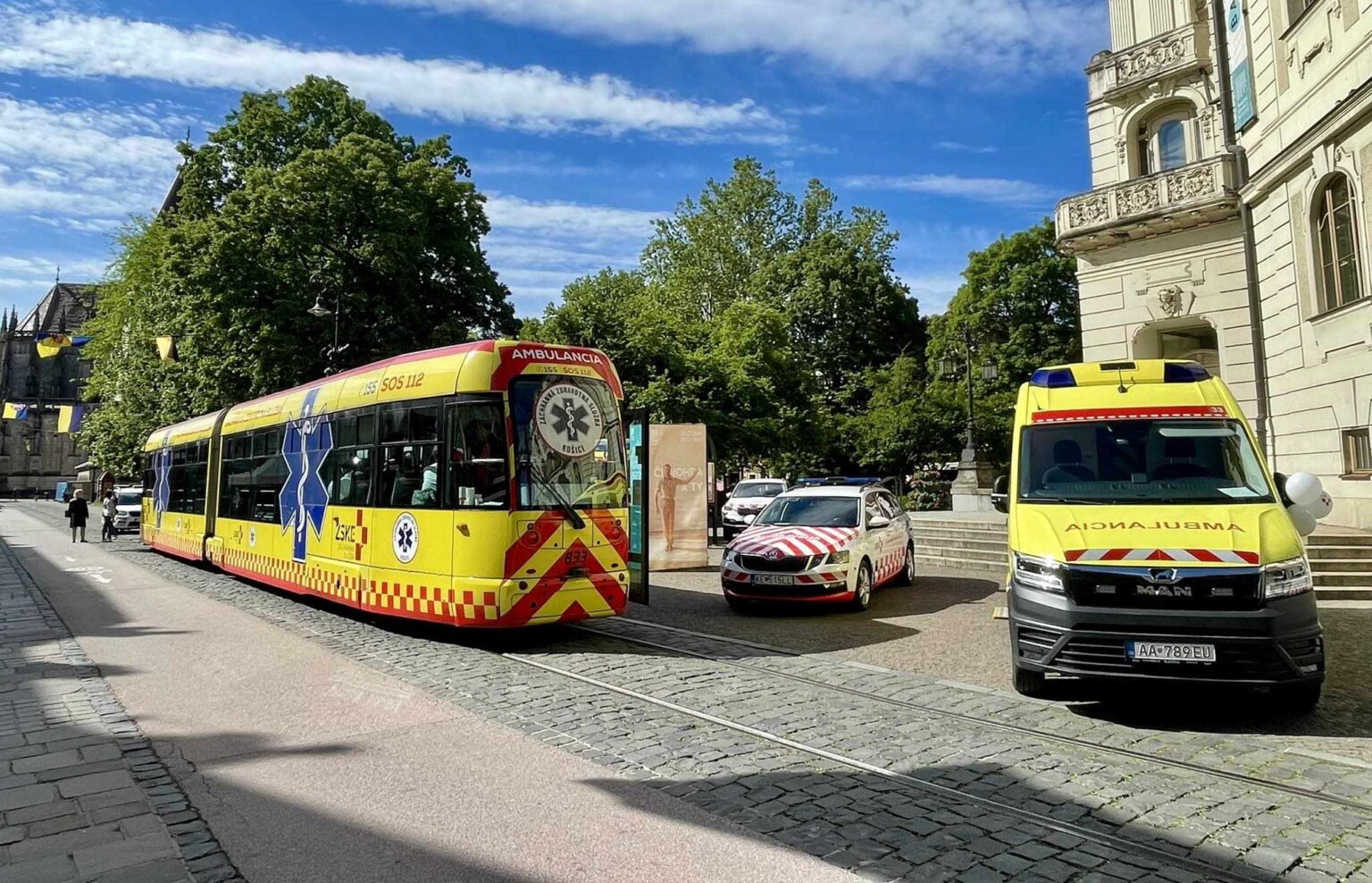 Električka prvej pomoci. Foto: Michaela Olosová