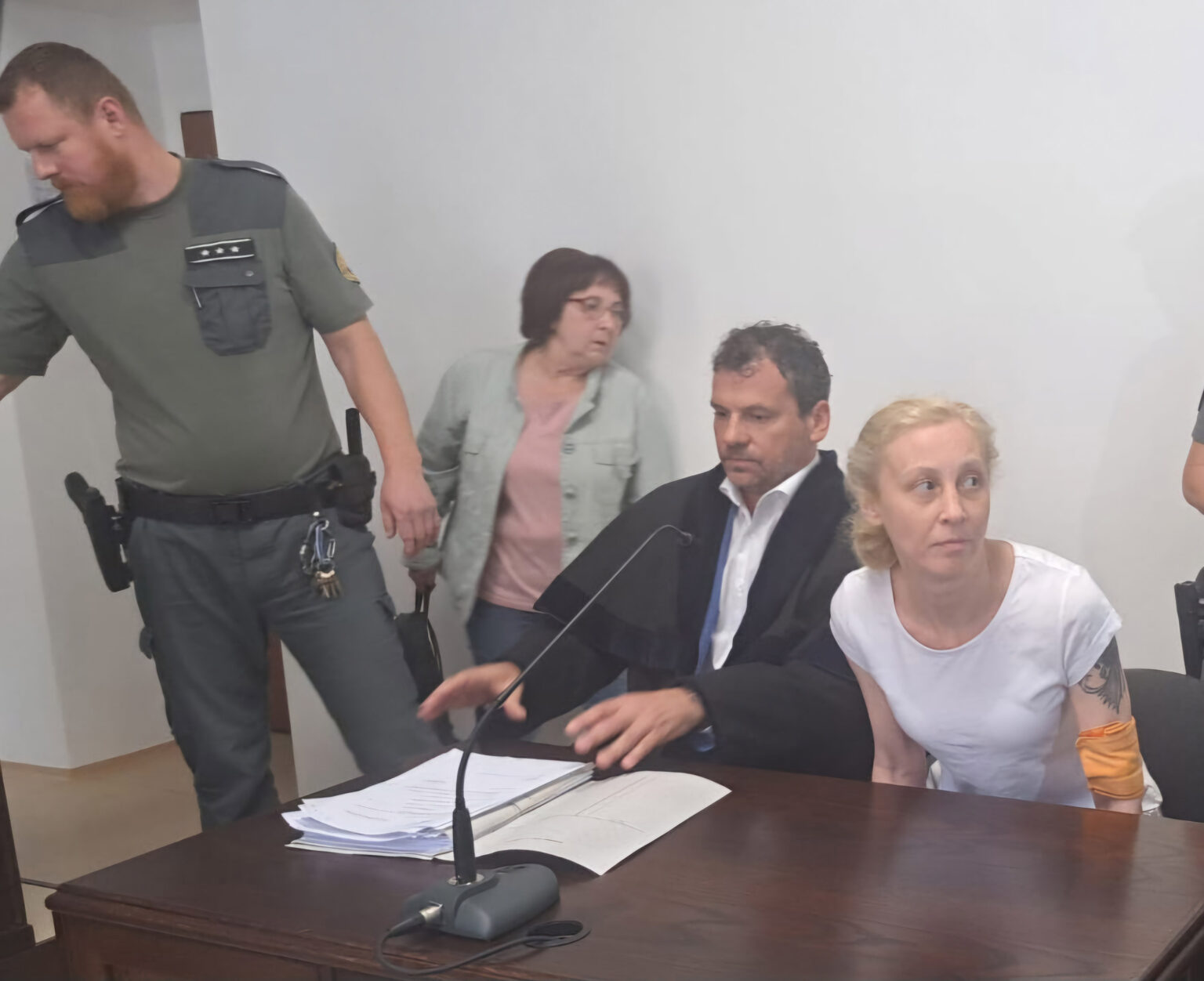 Kateryna si dnes prišla na Krajský súd v Trenčíne vypočuť už definitívny rozsudok. Foto: PČ