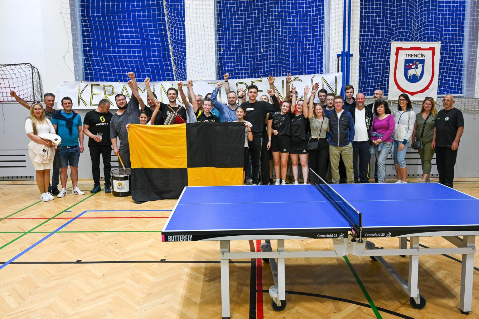 Historický moment pre stolný tenis v Trenčíne. Foto: Keraming Trenčín