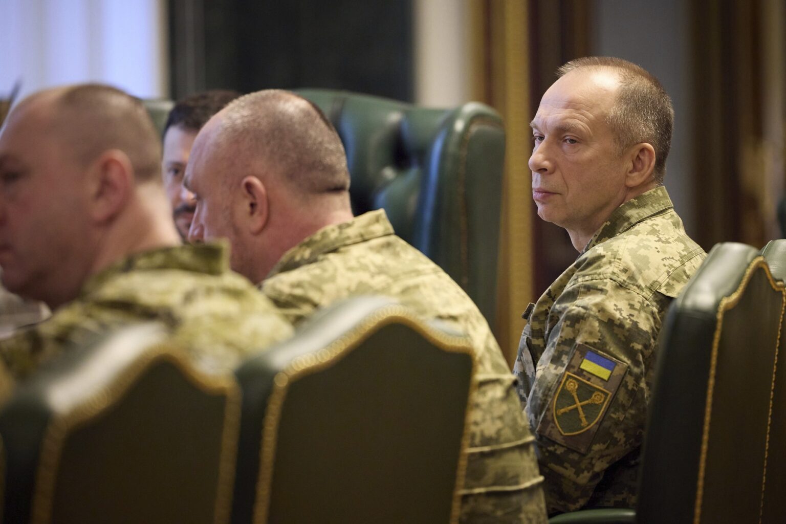 Oleksand Syrskyj úplne vpravo. Foto: Profimedia.sk