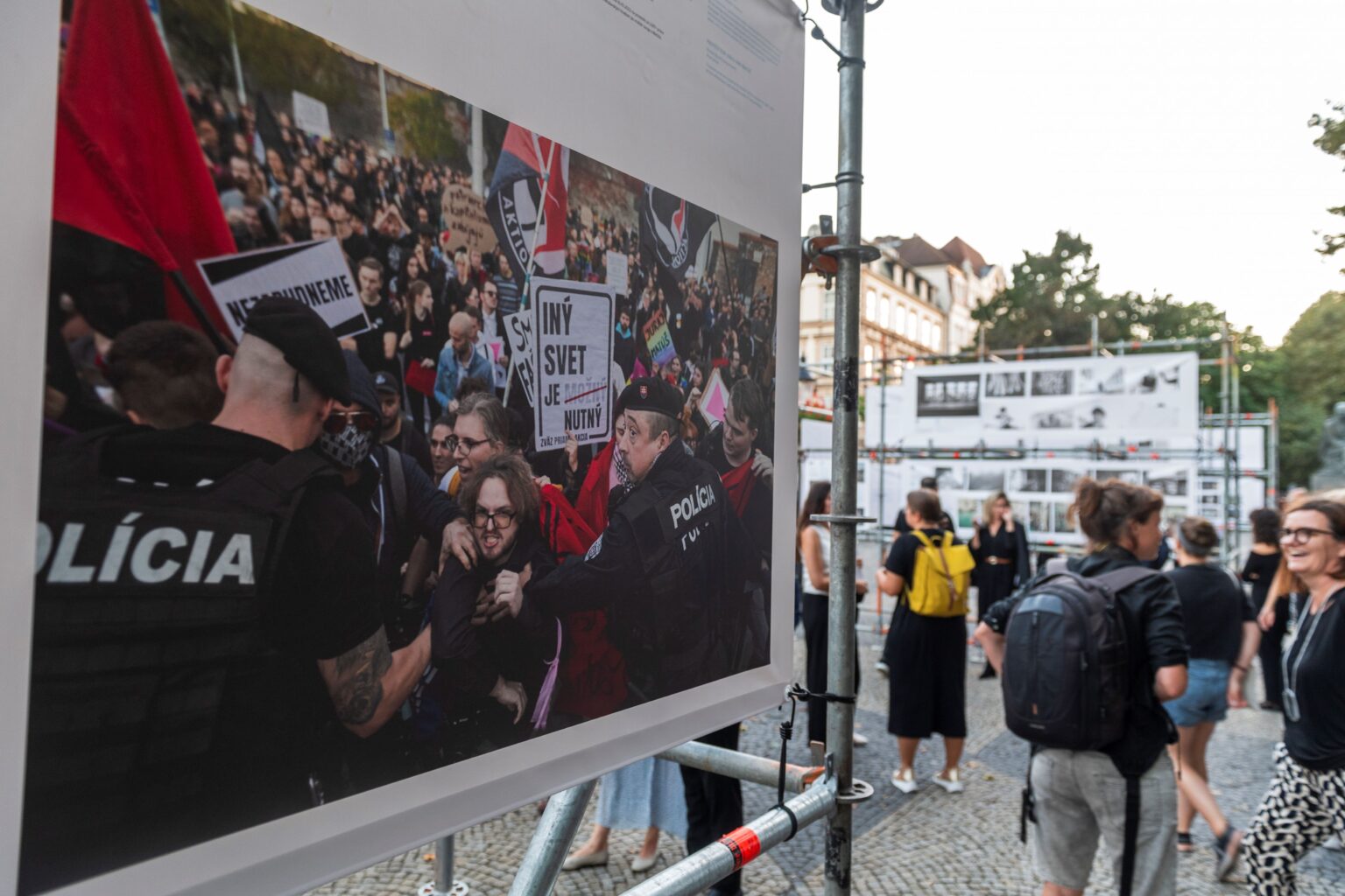 Na snímke víťazná fotografia ceny Grand Prix fotografky Doroty Holubovej počas slávnostného vyhlásenia výsledkov a odovzdávania ocenení 12. ročníka Slovak Press Photo 2023 v Bratislave 21. septembra 2023. FOTO TASR - Jaroslav Novák