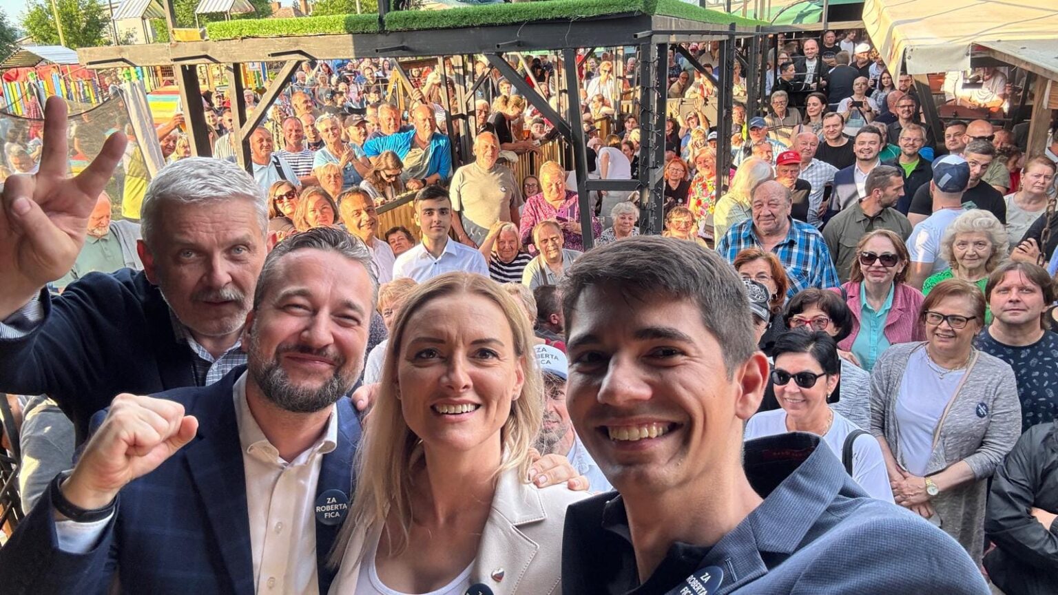 Ľuboš Blaha, Judita Laššáková a Erik Kaliňák (Smer). Foto: Facebook