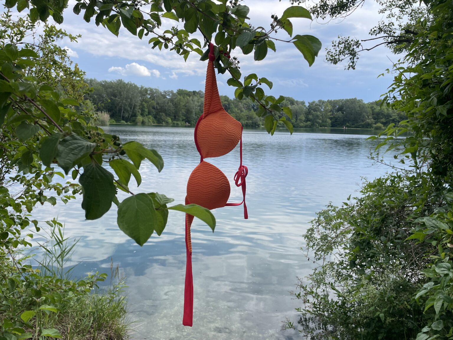 Na Rusovské jazero zvyknú chodiť nudisti už dlhé roky. Foto: Miroslava Pavlíková