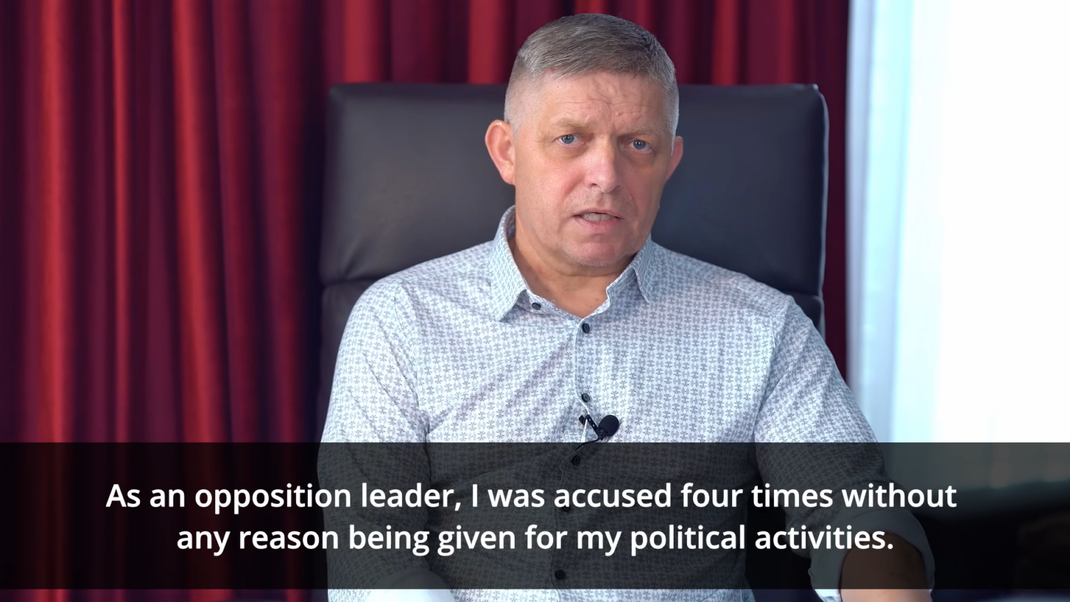 Robert Fico v prvom videopríhovore po atentáte. Reprofoto: Facebook. 