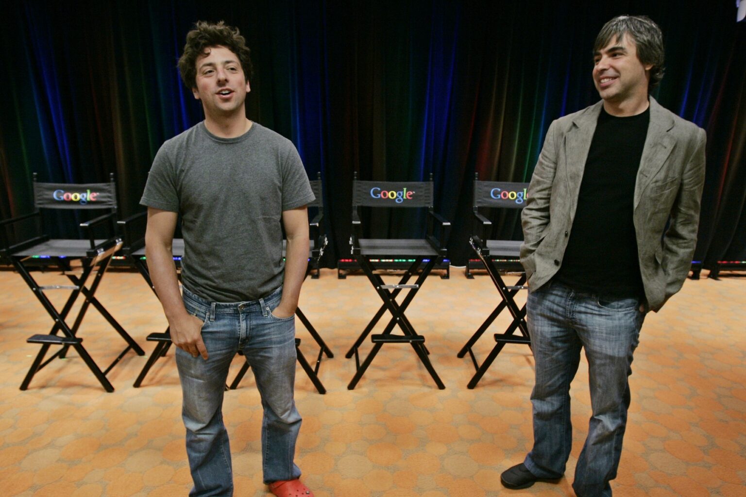 Zakladatelia Googlu Serey Brin a Larry Page. Foto: Profimedia.sk
