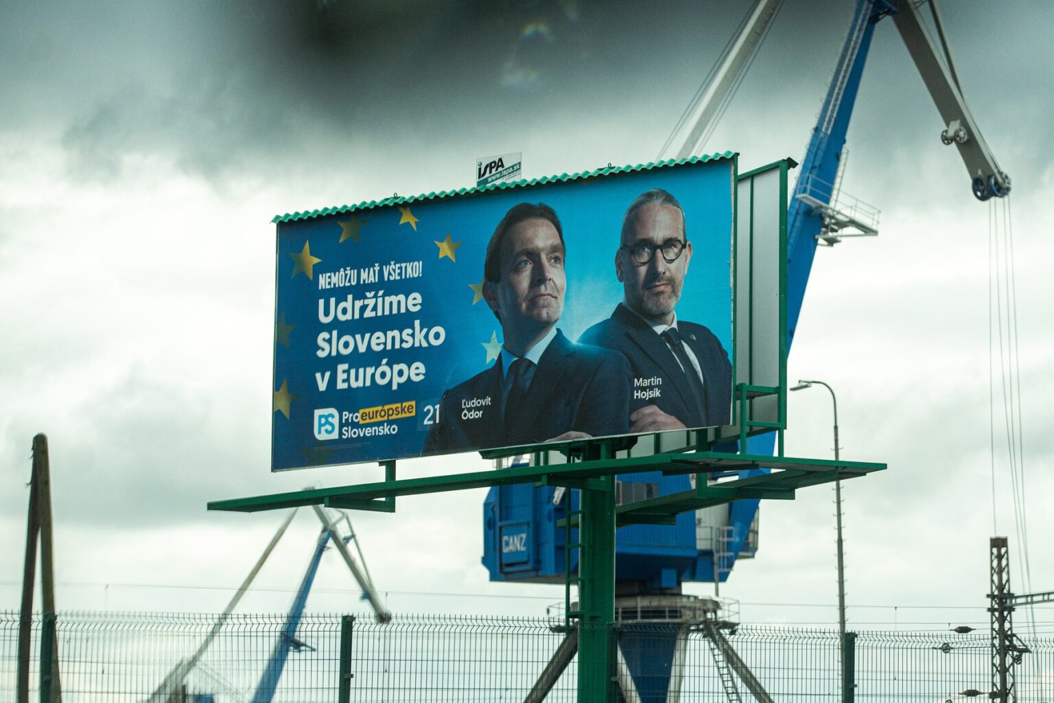 Predvolebná kampaň - Voľby do Európskeho parlamentu. Progresívne Slovensko. Zdroj: Profimedia
