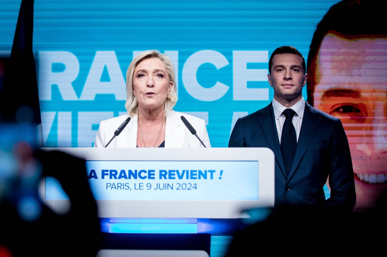 Marine Le Penová a Jordan Bardella. Foto: Profimedia.sk