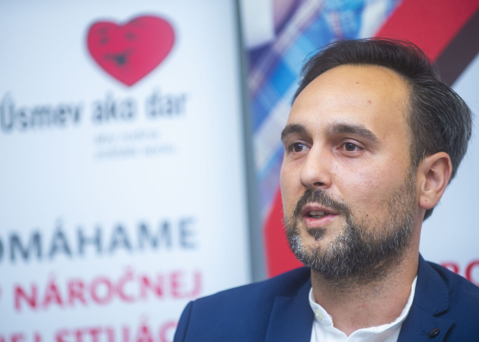 Na snímke výkonný riaditeľ Úsmev ako dar Štefan Adamjak. Foto: TASR/Jakub Kotian