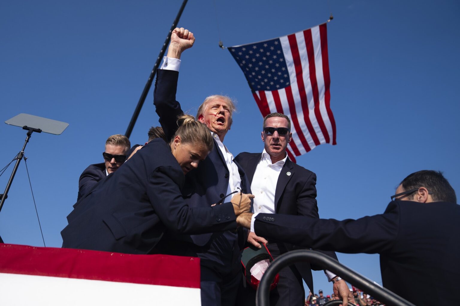 Donald Trump 14. 7. 2024. Butler, Pensylvánia I. Foto: Evan Vucci/ČTK / AP / Profimedia