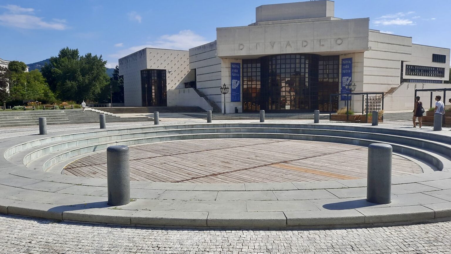 Nitra dočasne prišla o vyhľadávanú fontánu. Foto: Jozef Uhlárik