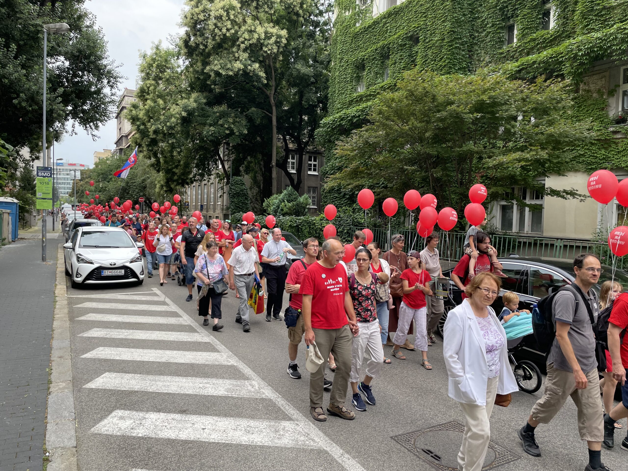 12.ročník národného pochodu Hrdí na rodinu v Bratislave. Foto: Miroslava Pavlíková