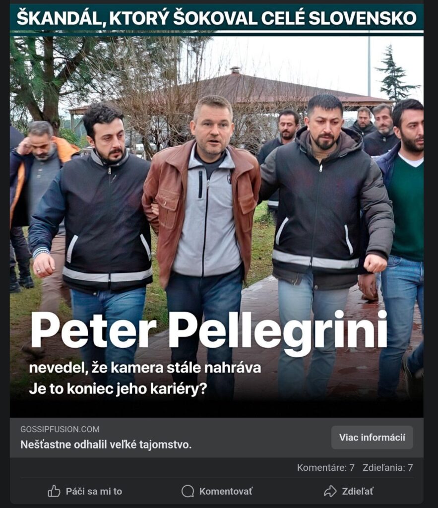 Podvodníci na Facebooku radi zneužívajú podobizeň a meno prezidenta Petra Pellegriniho. Foto: Facebook.com