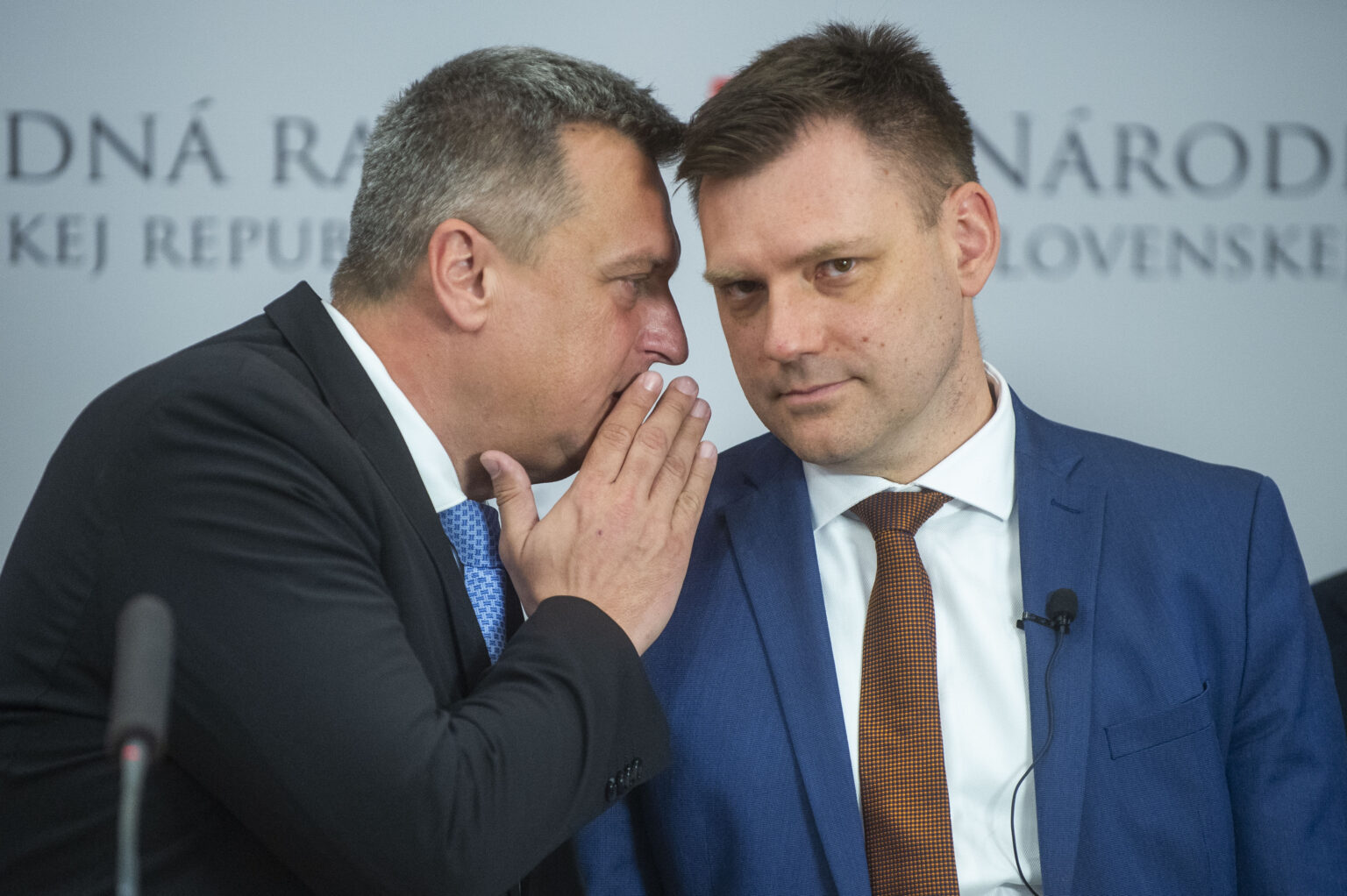 Andrej Danko a Tomáš Taraba. Ilustračný obrázok. Foto: Jakub Kotian/TASR