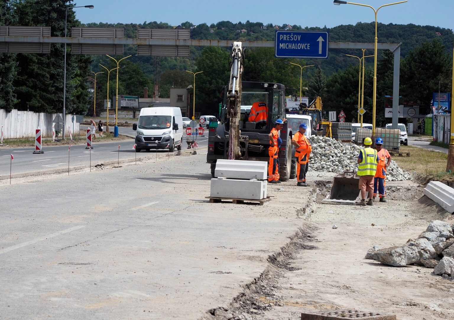 Opravy ciest v Košiciach prebiehajú na viacerých úsekoch. Foto: Facebook Košice - Mesto Košice