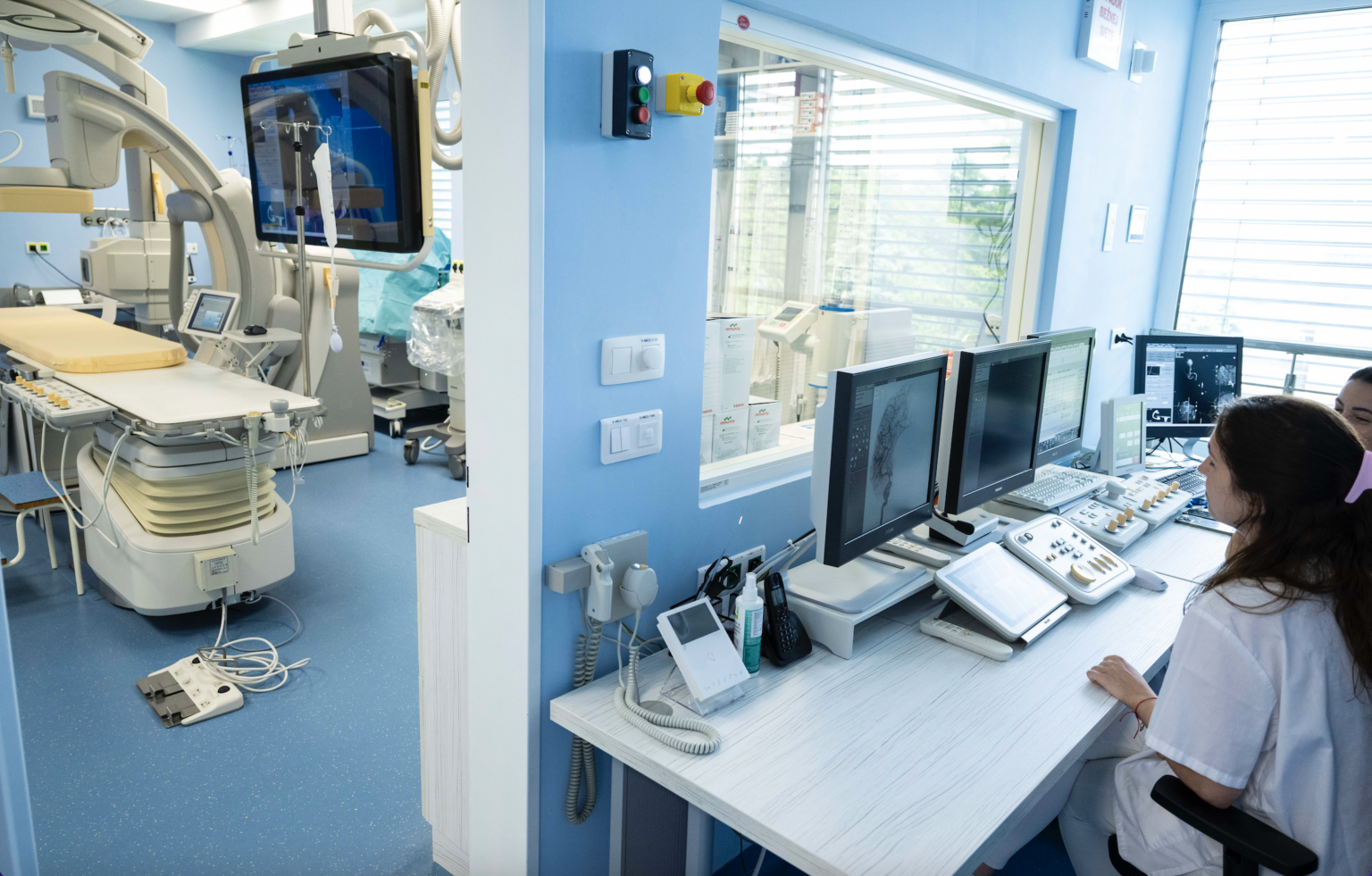 Otvorenia angiografického pracoviska v Nemocnici akad. L. Dérera na Kramároch. Foto: Jakub Kotian/TASR