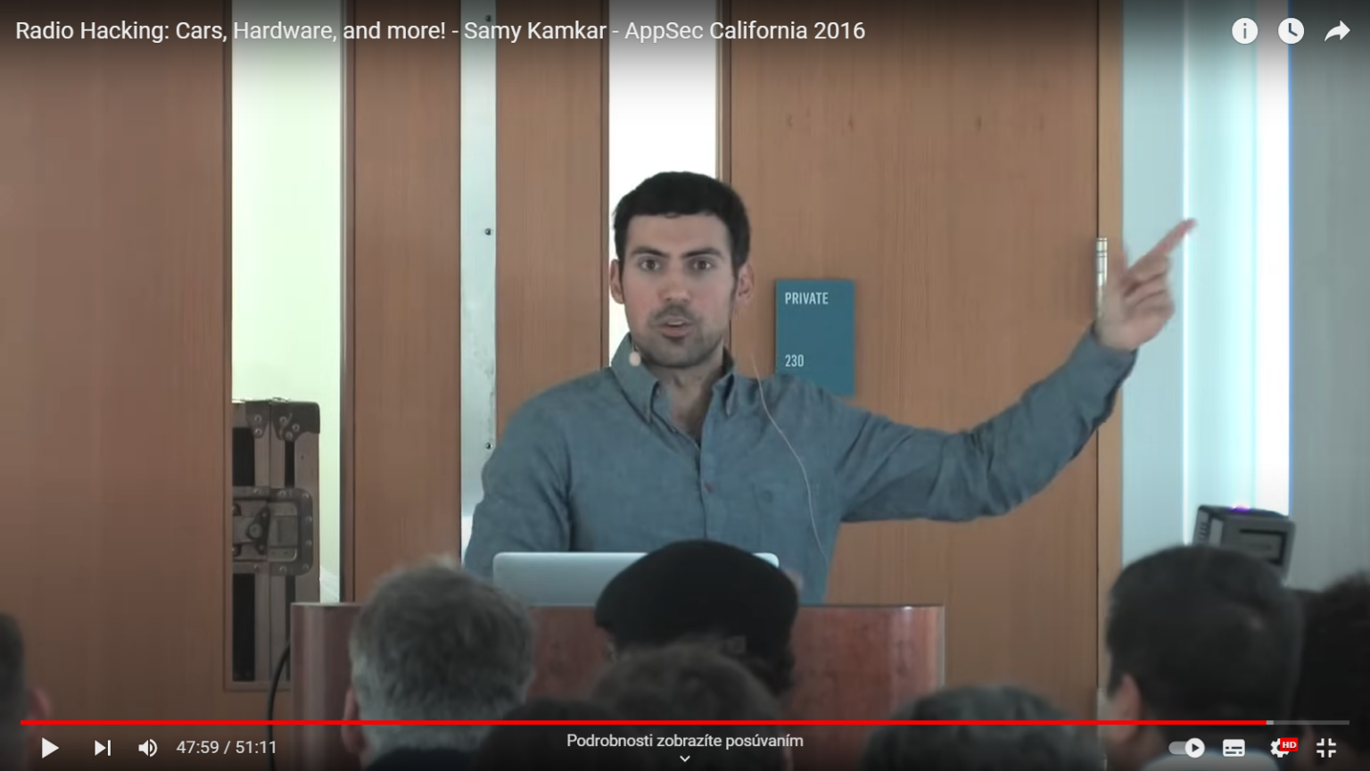 Samy Kamkar. AppSec California 2016. Reprofoto: YouTube