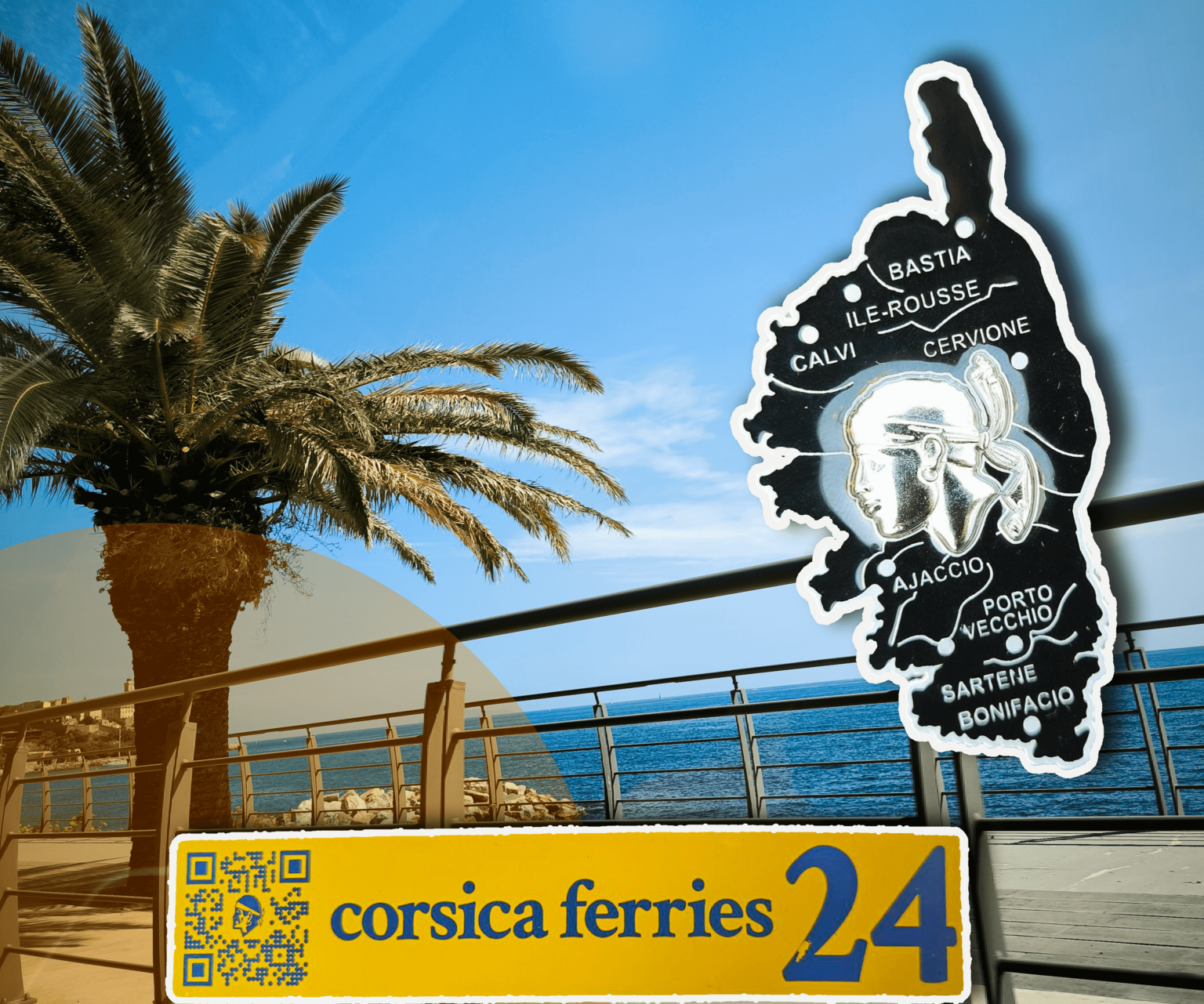Koláž Corsica ferries. 
Autor: Štefan Sojka 