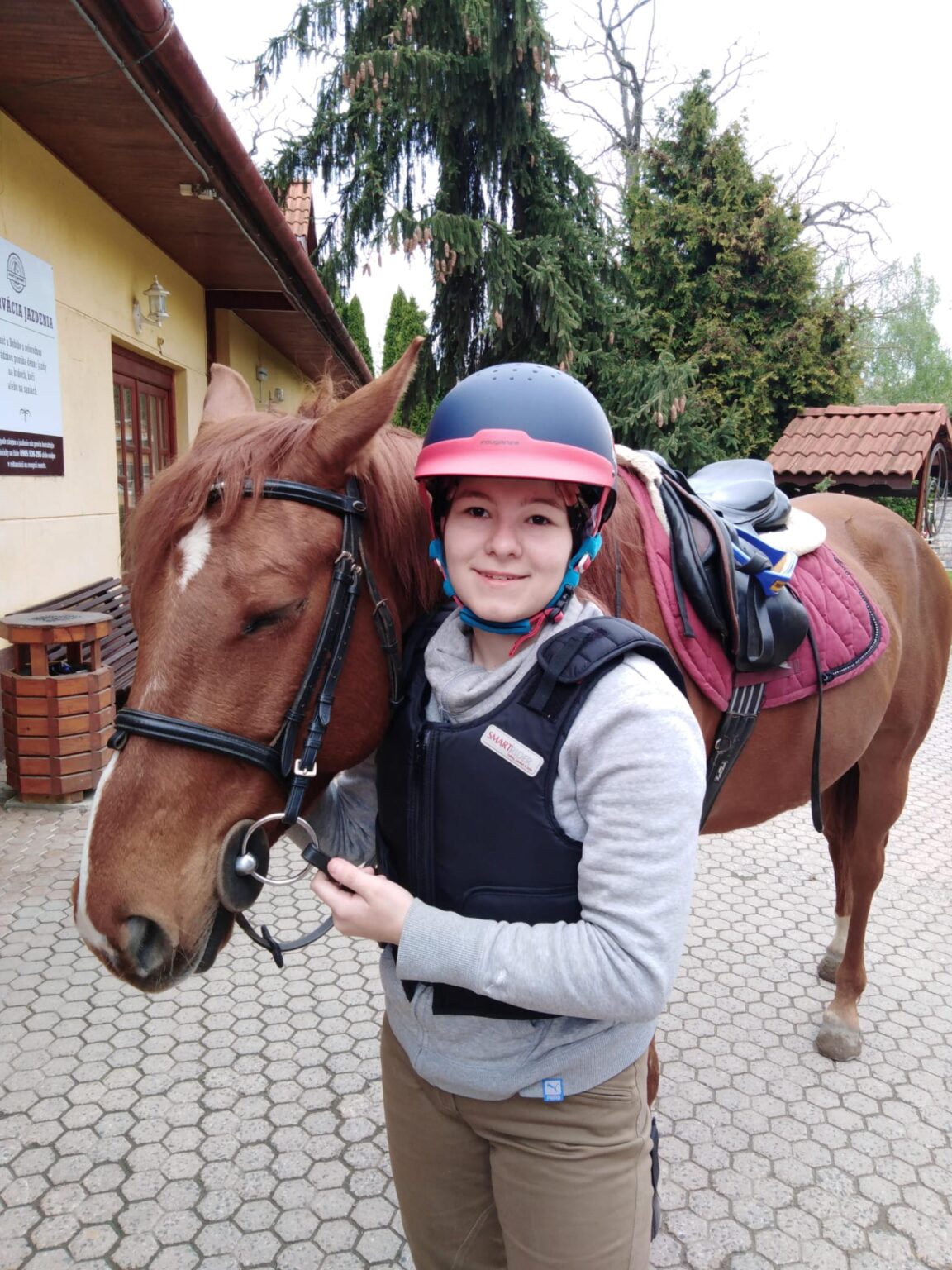 Veronika miluje zvieratá, zvlášť kone
Foto: Alica Bajnóciová 
