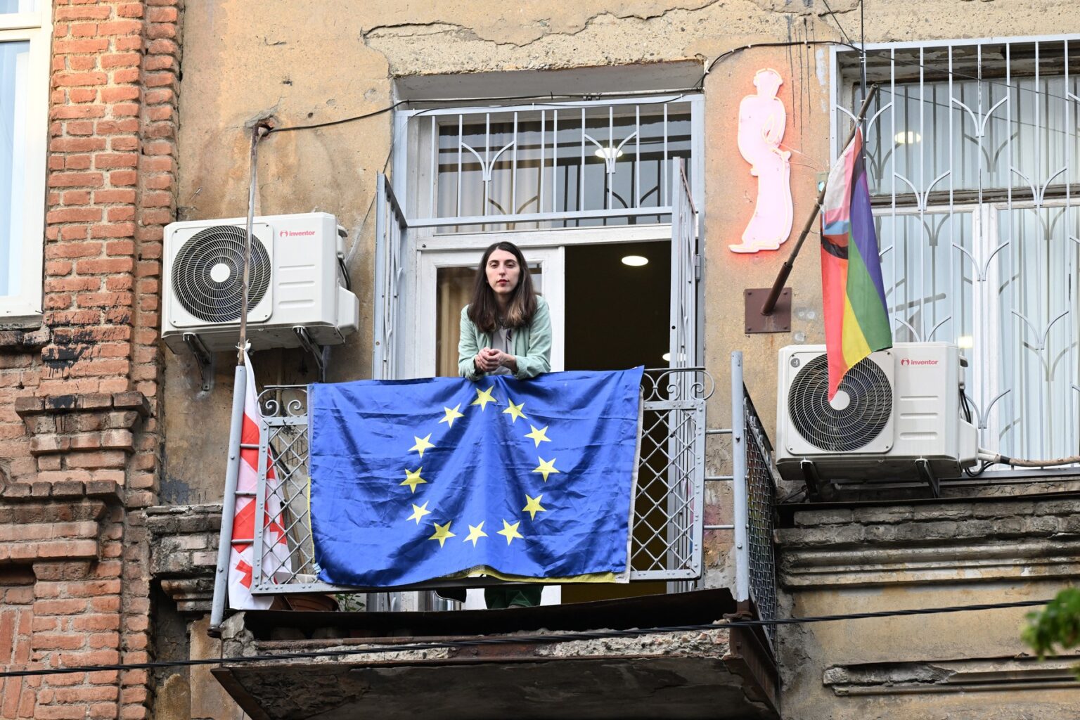 Mariam Kvaratskhelia, spoluzakladateľka skupiny za práva LGBTQ komunity Tbilisi Pride. Foto: Profimedia.sk