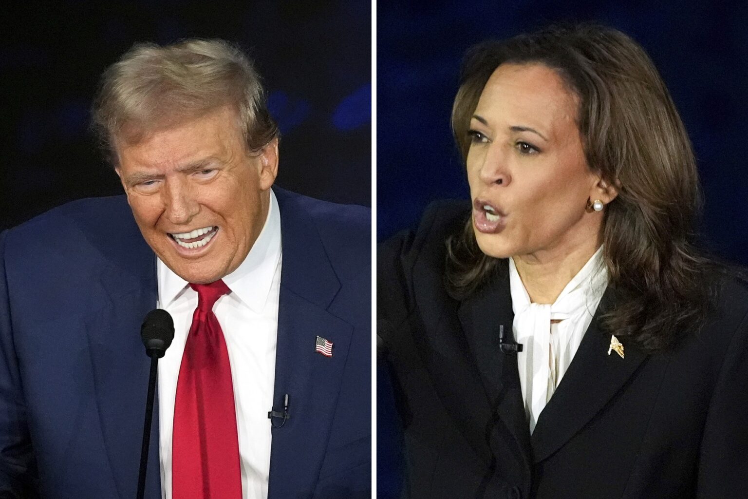 Kamala Harrisová a Donald Trump. Foto: Profimedia.sk