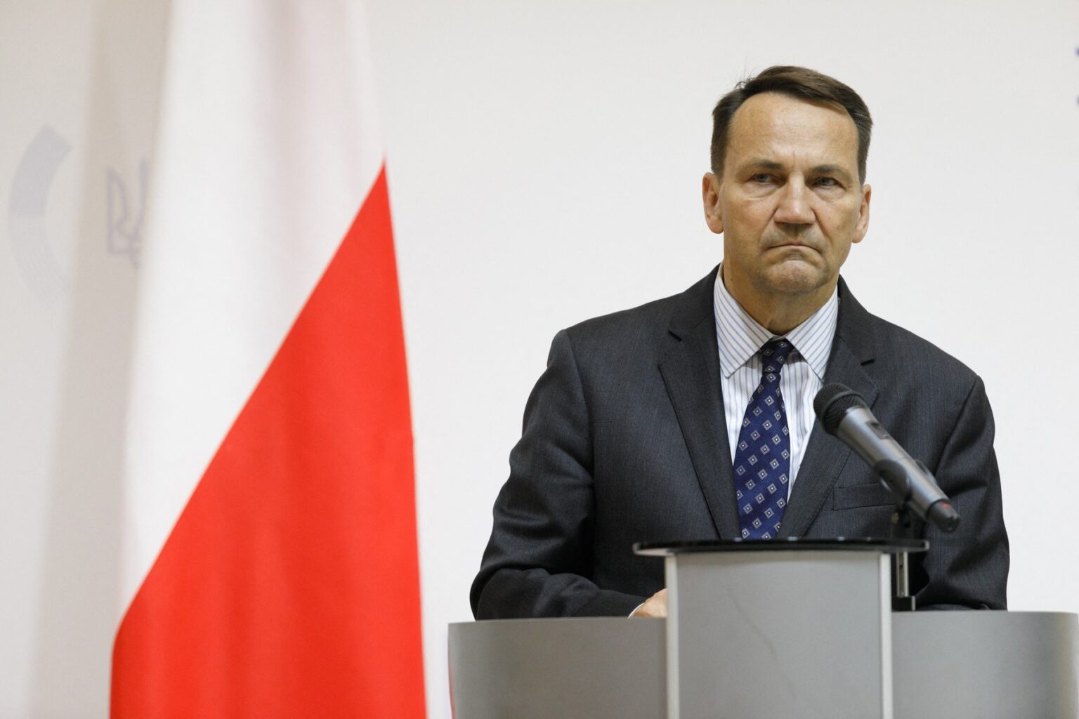 Poľský minister zahraničných vecí Radoslaw Sikorski. Zdroj: Čubotin Kirill/Ukrinform/ABACA/Abaca Press/Profimedia