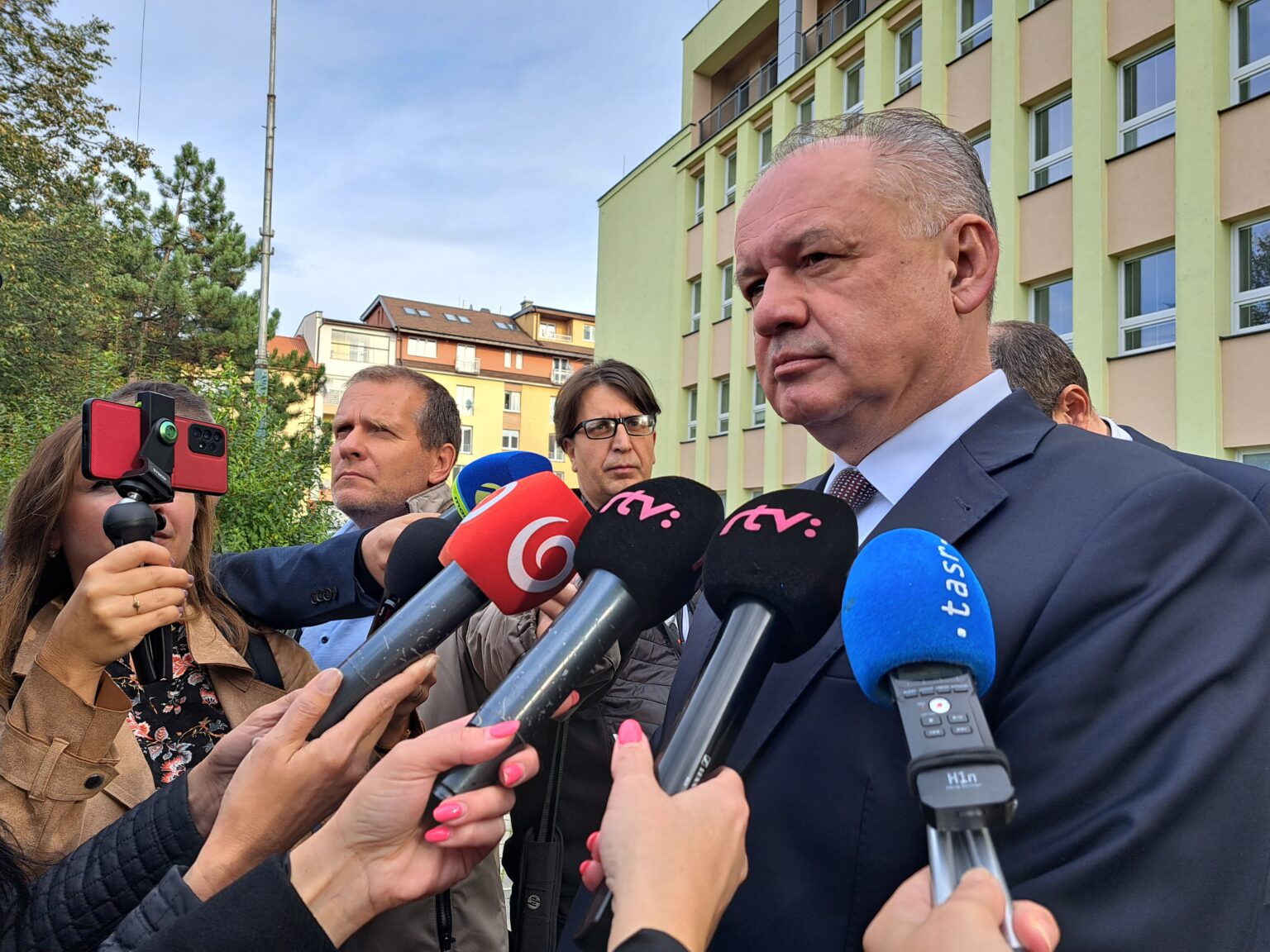 Andrej Kiska po prvom rozhodnutí súdu v roku 2023. Foto: Adriána Hudecová/TASR
