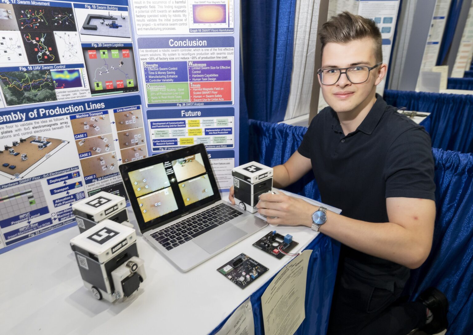 Dubnický žiak z Trenčína Michal Lajčiak vyhral svetovú súťaž ISEF v Amerike. Zdroj: archív M.L.
