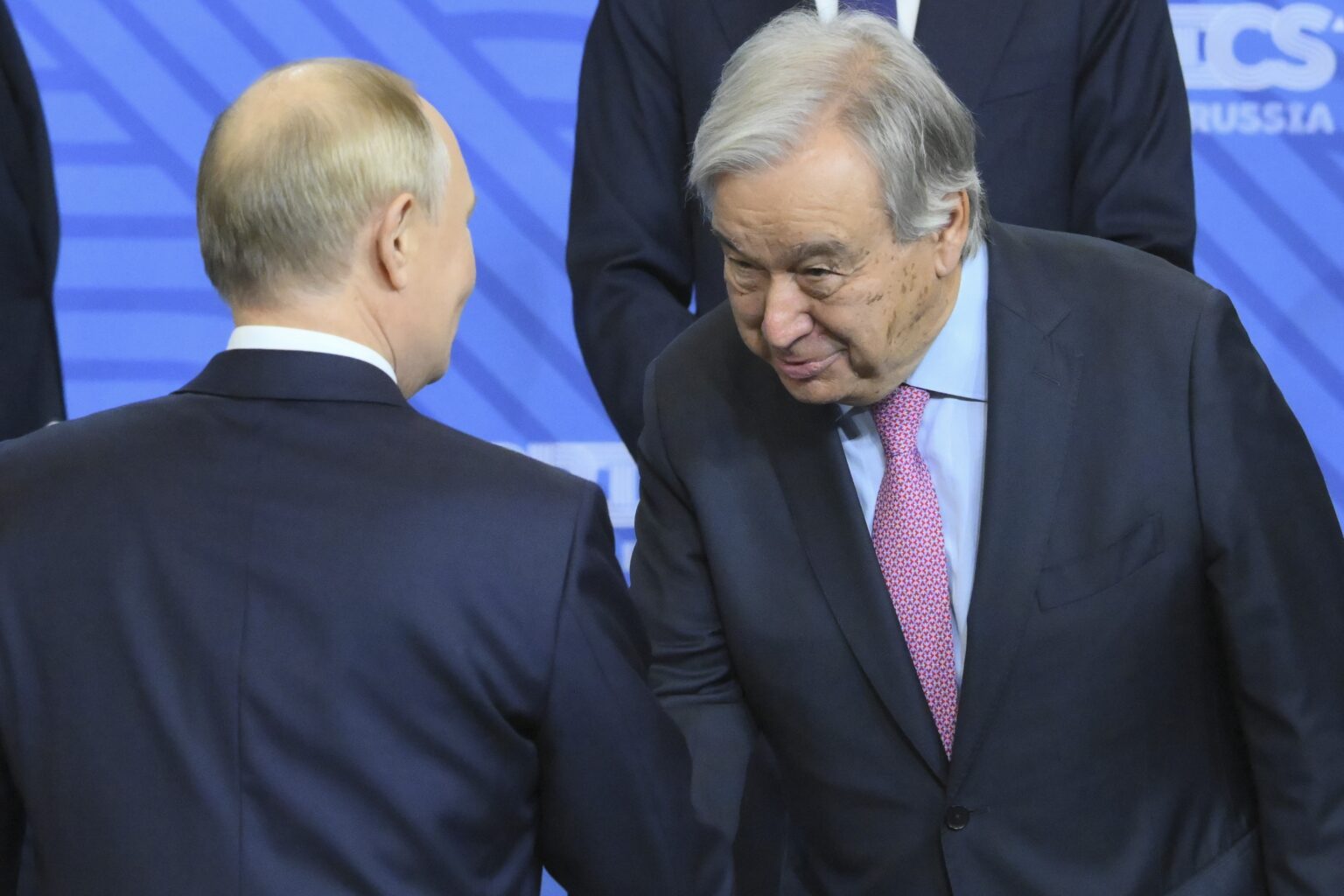 Vladimir Putin, António Guterres Samit skupiny BRICS. Archívny obrázok. Foto: TASR/AP