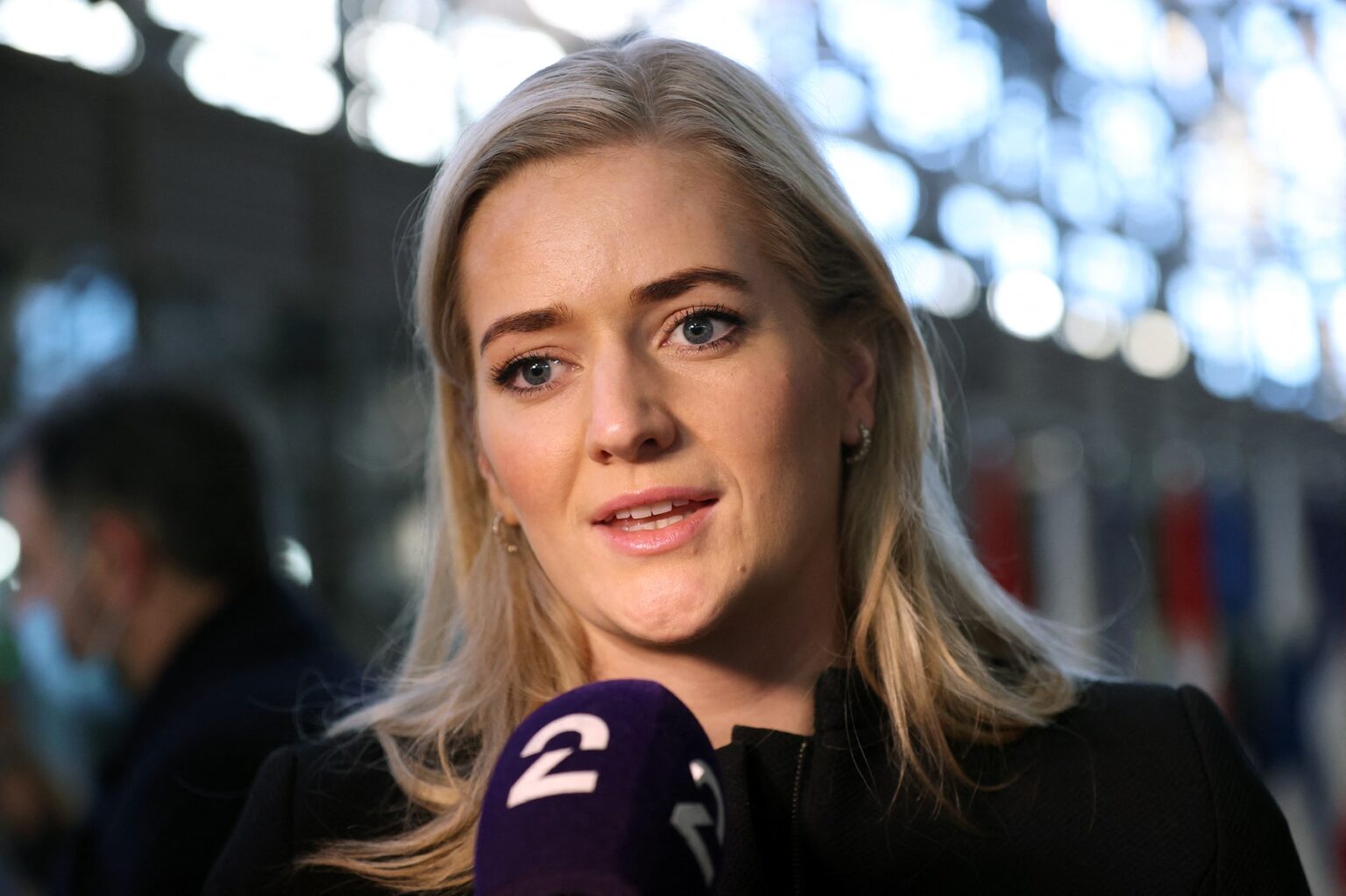 Nórska ministerka spravodlivosti a civilnej ochrany  Emilie Enger Mehl, (SP - Strana stredu). Foto:  Dursun Aydemir / Anadolu Agency via AFP / Profimedia.sk
