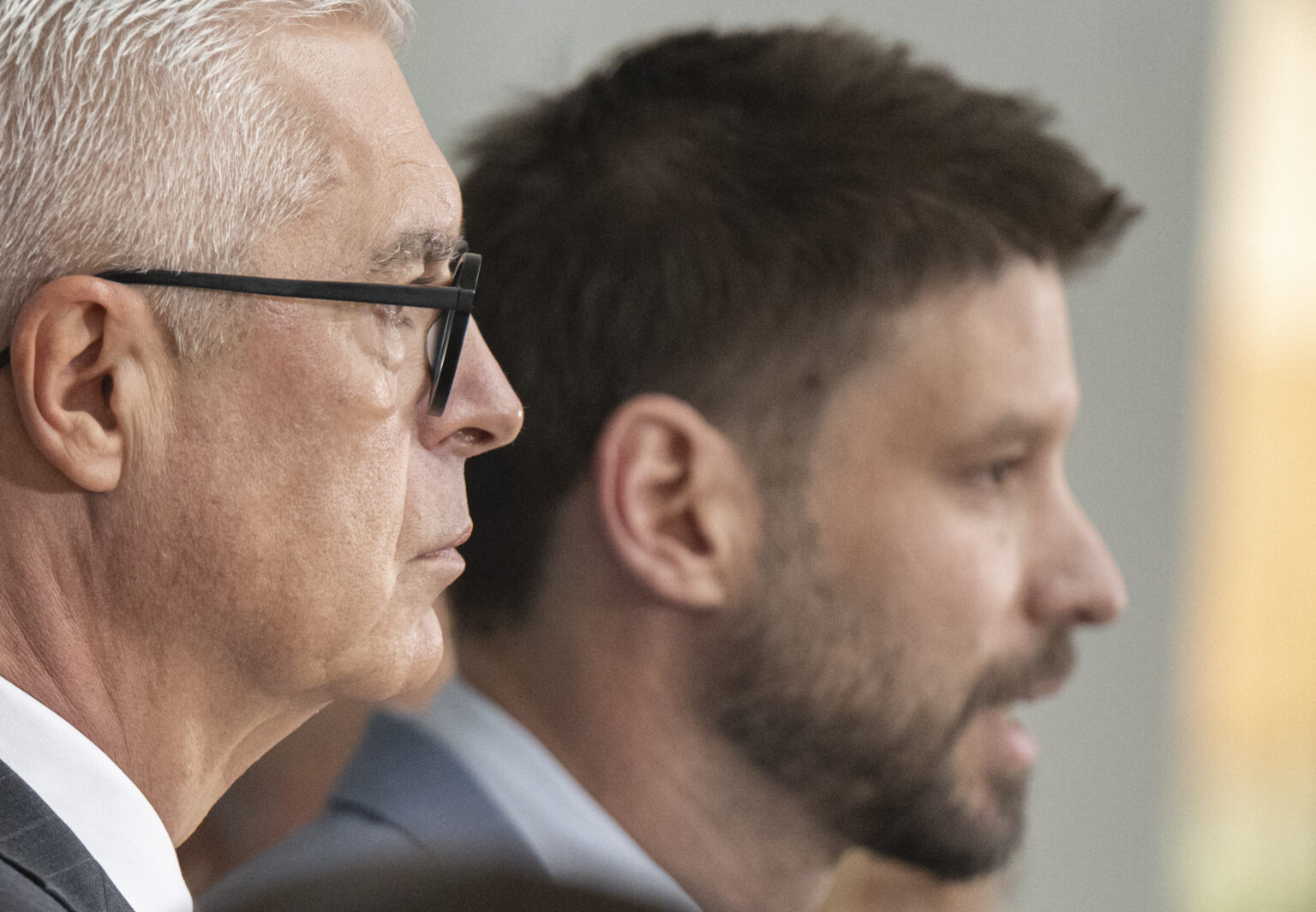 Ivan Korčok a Michal Šimečka. Foto: TASR