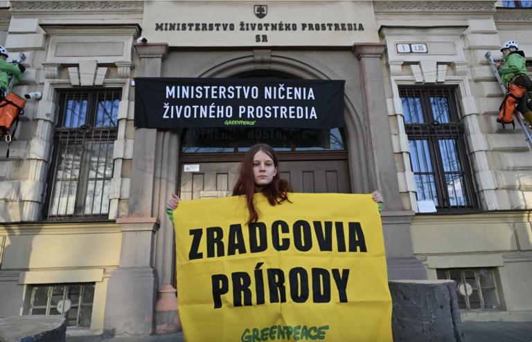 Greenpeace protestuje proti výstavbe nového jadrového zdroja, klíme vraj nepomôže