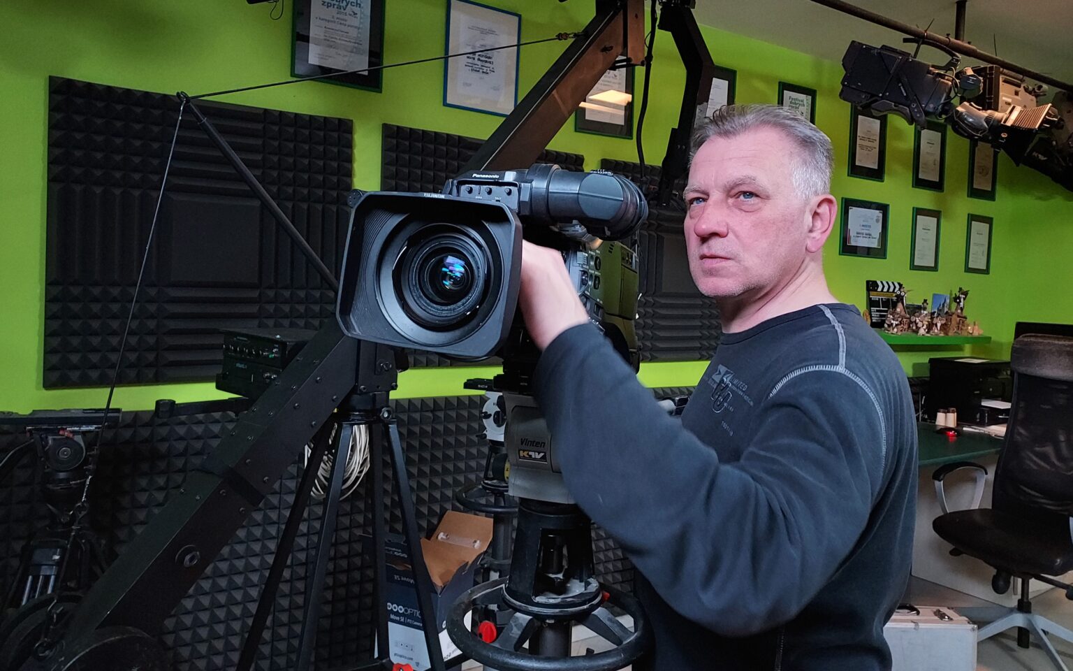 Prevádzkovateľ Kežmarskej televízie Oto Vojtičko. Foto: Beáta Oravcová