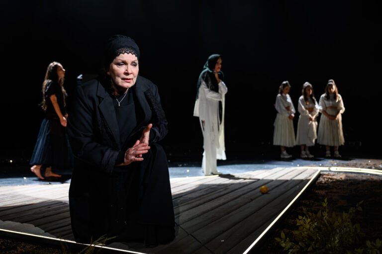 Anna Javorková v inscenácii Krvavá svadba. Foto: Robert Tappert/SND