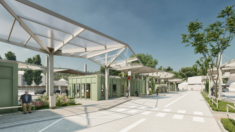 Štúdia zrekonštruovanej autobusovej stanice. Foto: mesto Trenčín