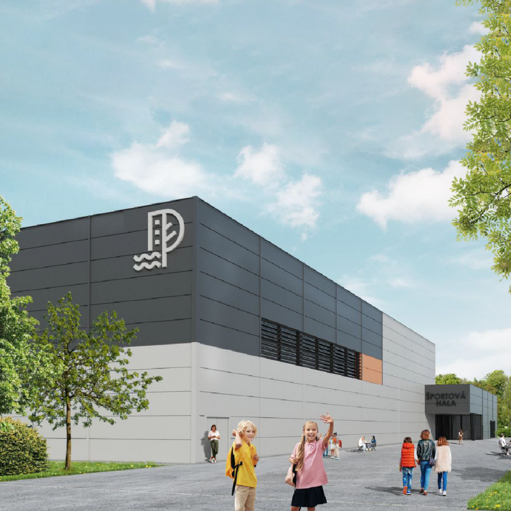 Vizualizácia novej športovej haly na Pankúchovej ulici. Zdroj: MČ Petržalka