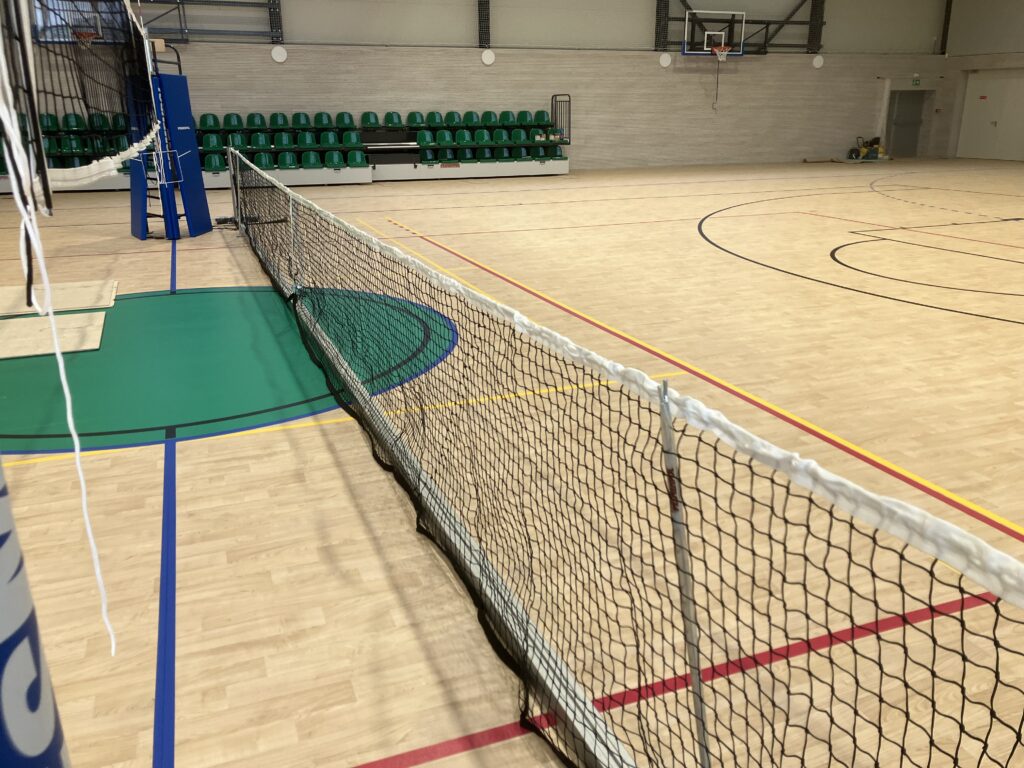 Interiér novej športovej haly na Pankúchovej ulici v Petržalke. FOTO: Ivan Lučanič