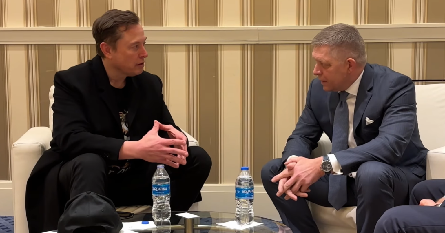 Elon Musk a Robert Fico. Zdroj: FB/Robert Fico