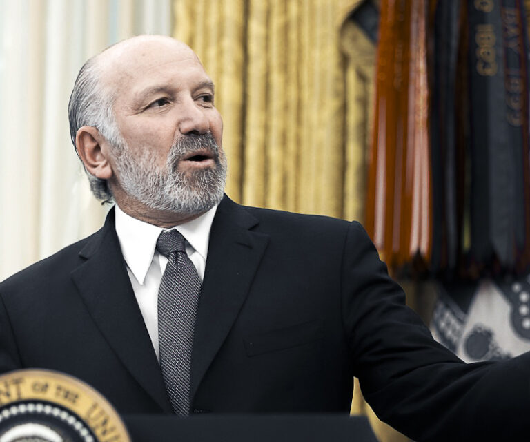 Minister obchodu Spojených štátov amerických Howard Lutnick v Oválnej pracovni Bieleho domu vo Washingtone. Foto: MediaPunch Inc / Alamy / Profimedia