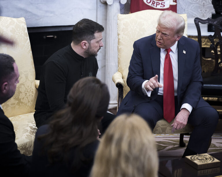 Donald Trump s Volodymyrom Zelenským v Bielom dome. Foto: Ukraine Presidency via Bestimage / Profimedia