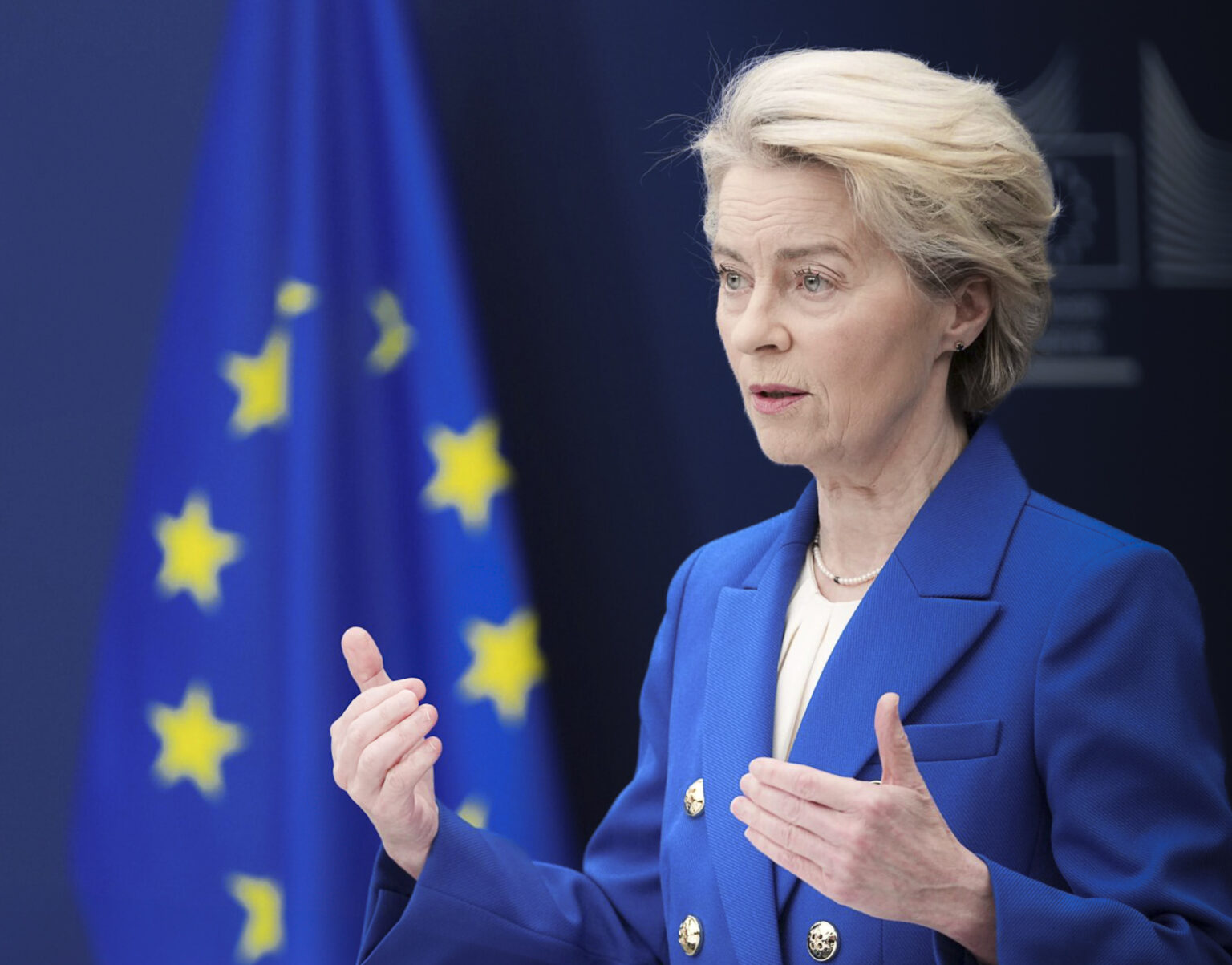 Šéfka Európskej komisie (EK) Ursula von der Leyenová Foto: TASR/AP
