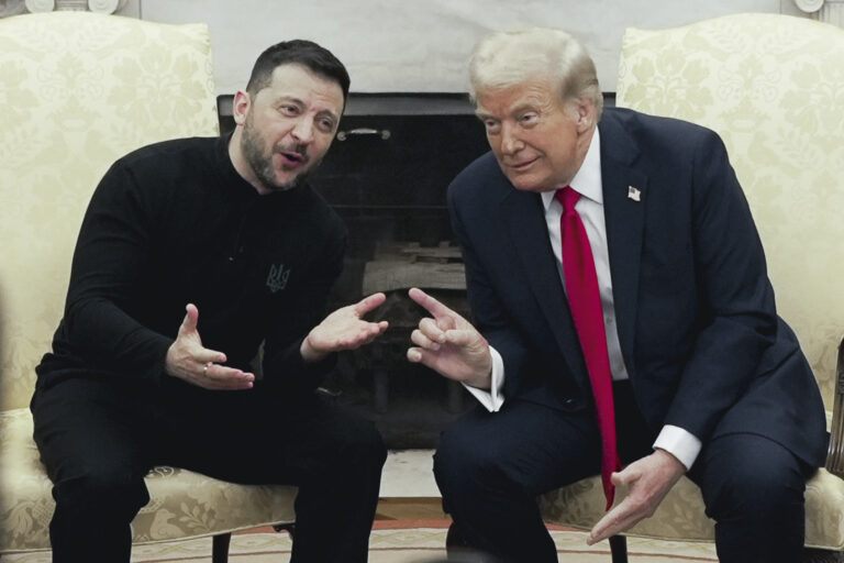 Volodymyr Zelenskyj a Donald Trump. Foto: ČTK/AP/Mystyslav Chernov/Profimedia.sk