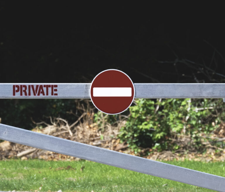 Staff entrance sign on private gate at workplace UK. Photo: 4nadia / Getty Images 
