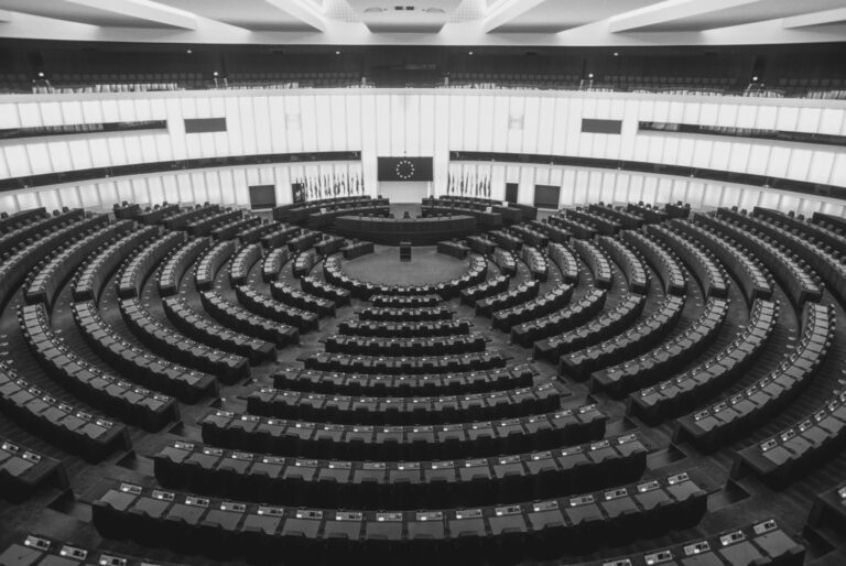 France, Alsace, Strasbourg, European Parliament, Interior, Assembly. Photo: Wolfgang Kaehler/LightRocket via Getty Images