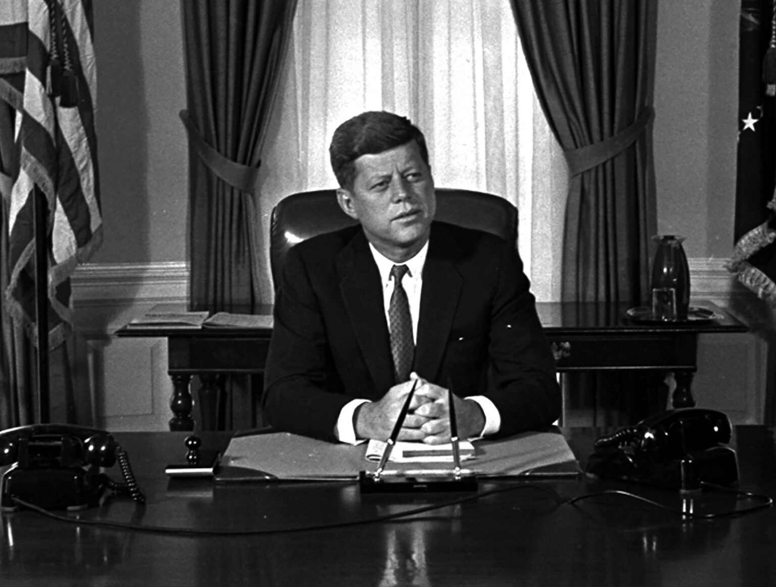 John Fitzgerald Kennedy, 35. prezident USA, po inaugurácii 21. januára 1961. Foto: TASR/AP