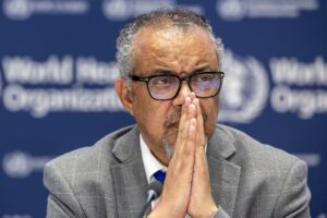 WHO Director Tedros Adhanom Ghebreyesus.