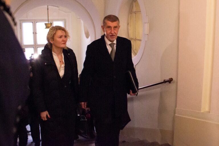 Jana Nagyová a Andrej Babiš. Foto: Barbora Vizváryová/TASR