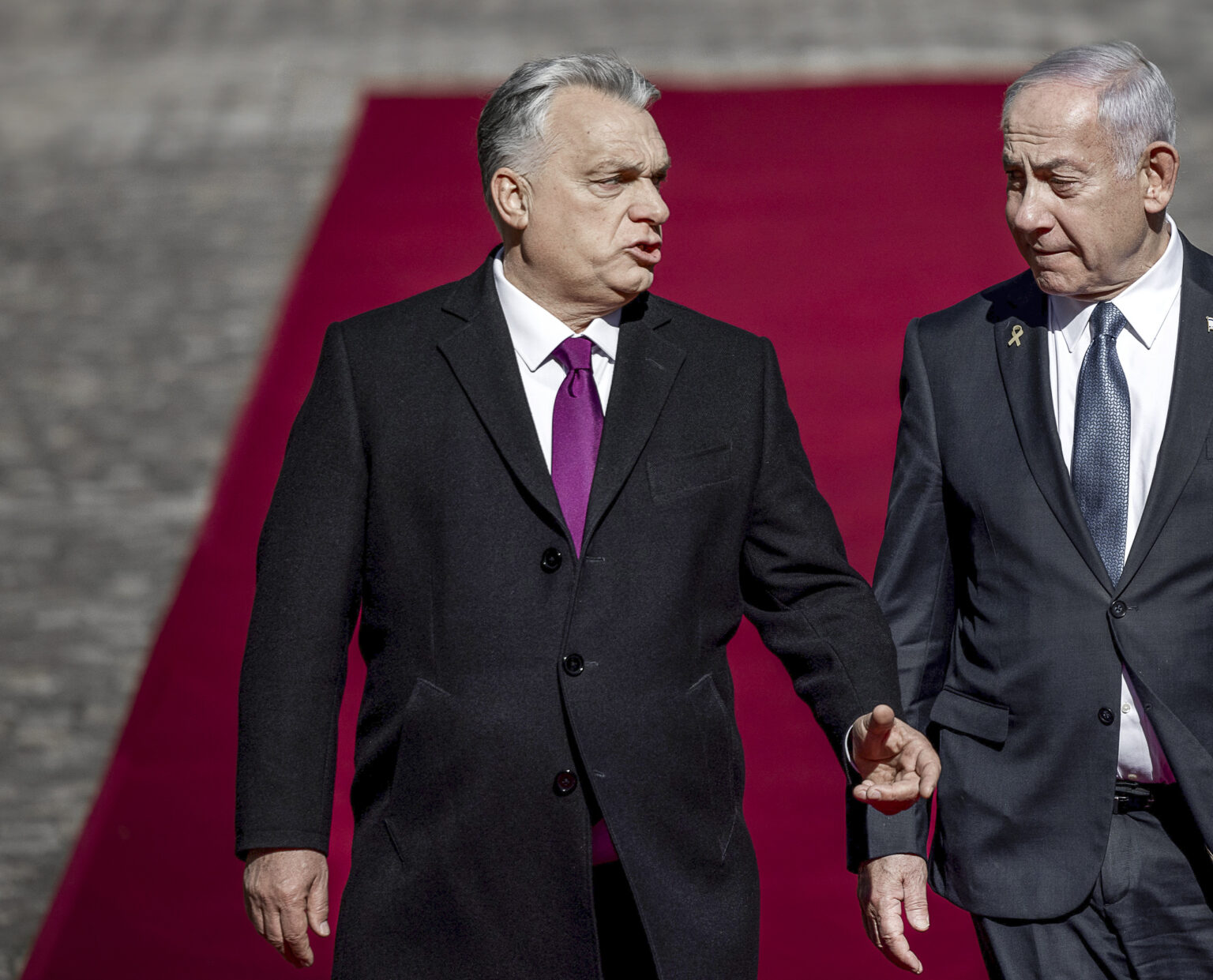 Viktor Orbán a Benjamín Netanyahu. Foto: Janos Kummer/Getty Images