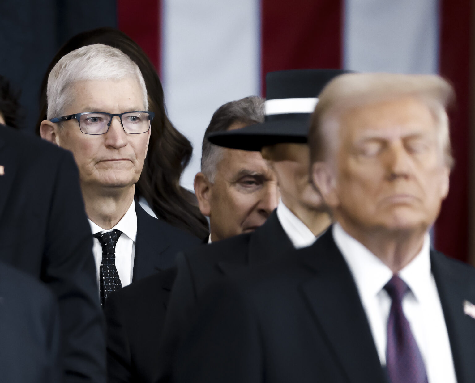 Tim Cook a Donald Trump. Foto: Shawn Thew-Pool/Getty Images