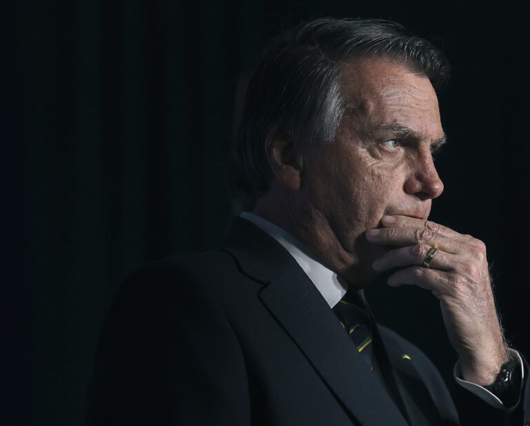Bolsonaro was taken to hospital after falling and hitting his head